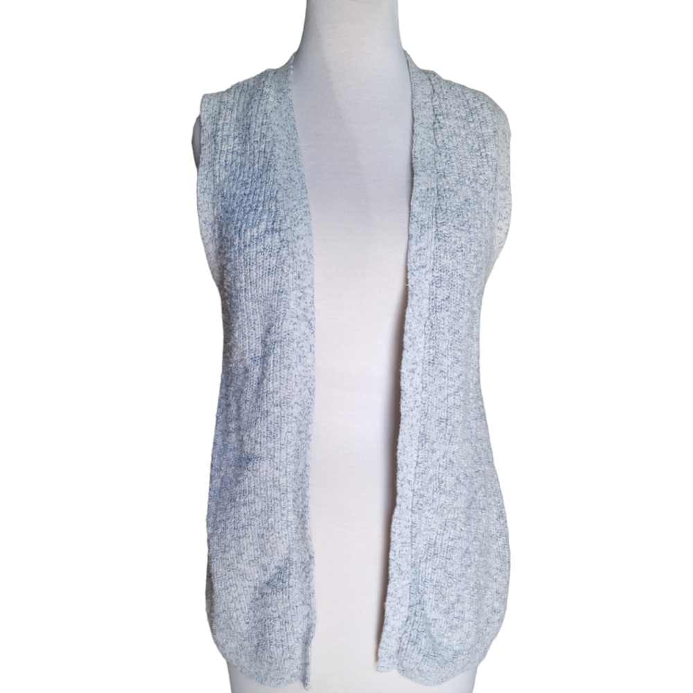 GAP Women's Grey Knit Sleeveless Vest Cardigan Size Medium